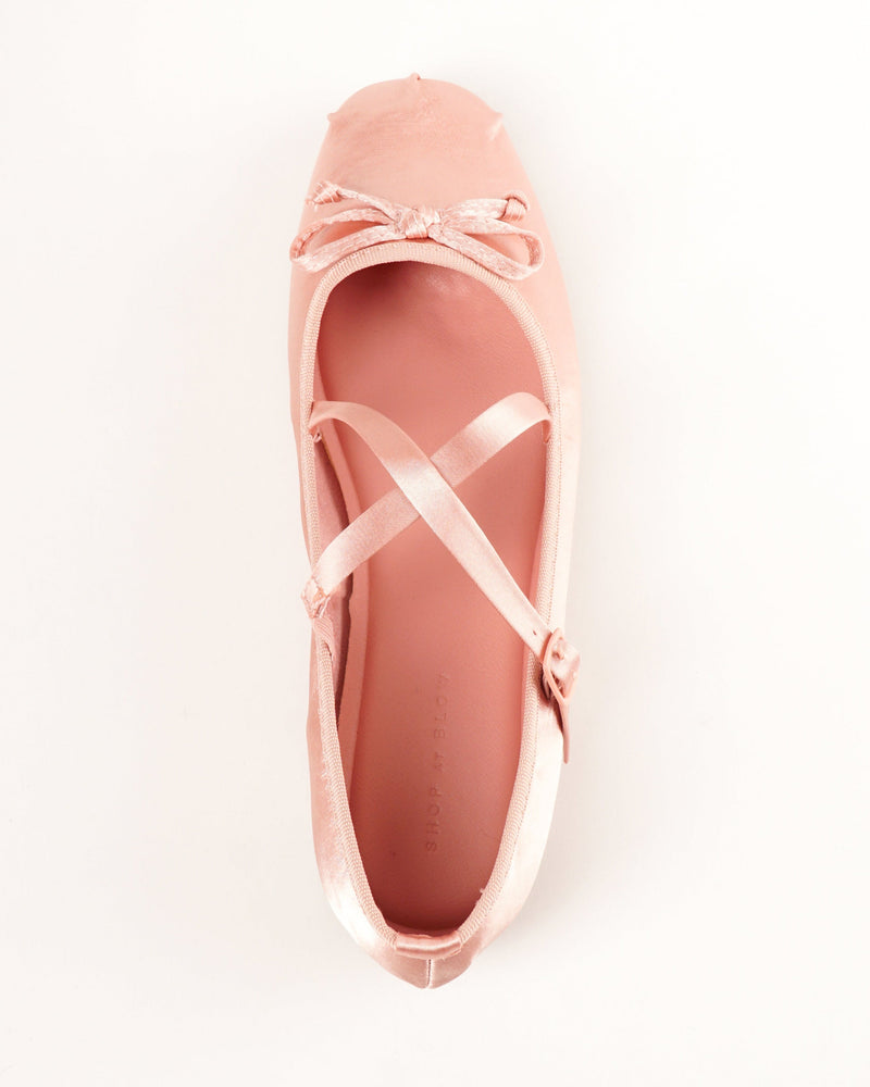 Blow Mason Satin Mary Jane Ballet Flats BLWF 0024