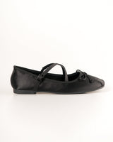 Blow Mason Satin Mary Jane Ballet Flats BLWF 0024