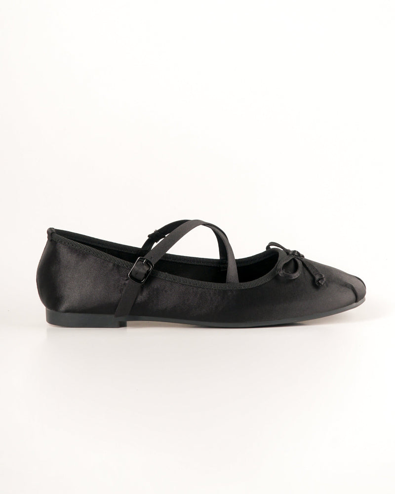 Blow Mason Satin Mary Jane Ballet Flats BLWF 0024