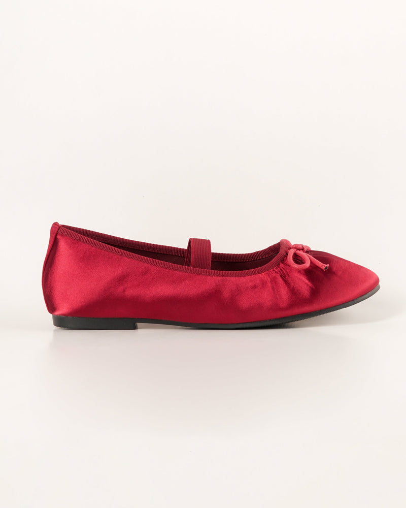 Blow Selia Satin Ballerina Flats Shoes BLWF 0019