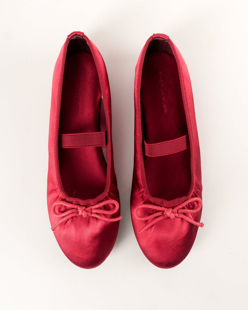 Blow Selia Satin Ballerina Flats Shoes BLWF 0019