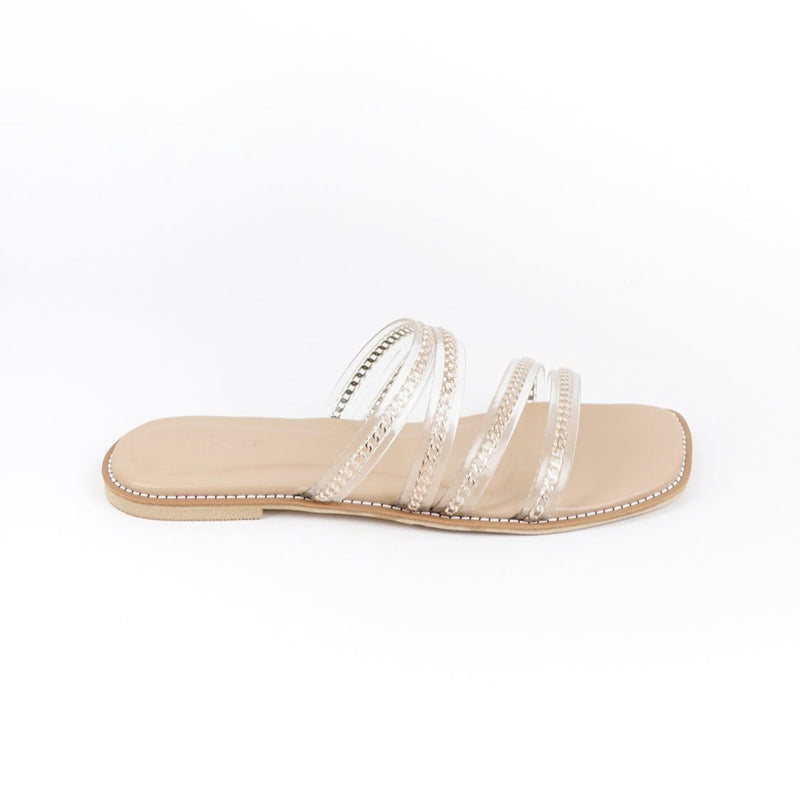 Blow BLKEL 0001 Sera Sandal Slide Wanita Rantai Transparan Lebaran Gamis