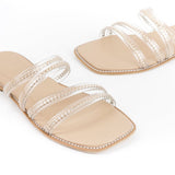 Blow BLKEL 0001 Sera Sandal Slide Wanita Rantai Transparan Lebaran Gamis