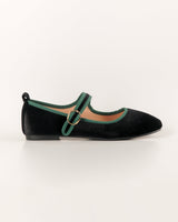 Blow Lensi Velvet Mary Jane Flats Shoes BLWF 0014