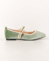 Blow Lensi Velvet Mary Jane Flats Shoes BLWF 0014