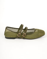 Blow Uma Mesh Mary Jane Flats Shoes MINNIK 0015