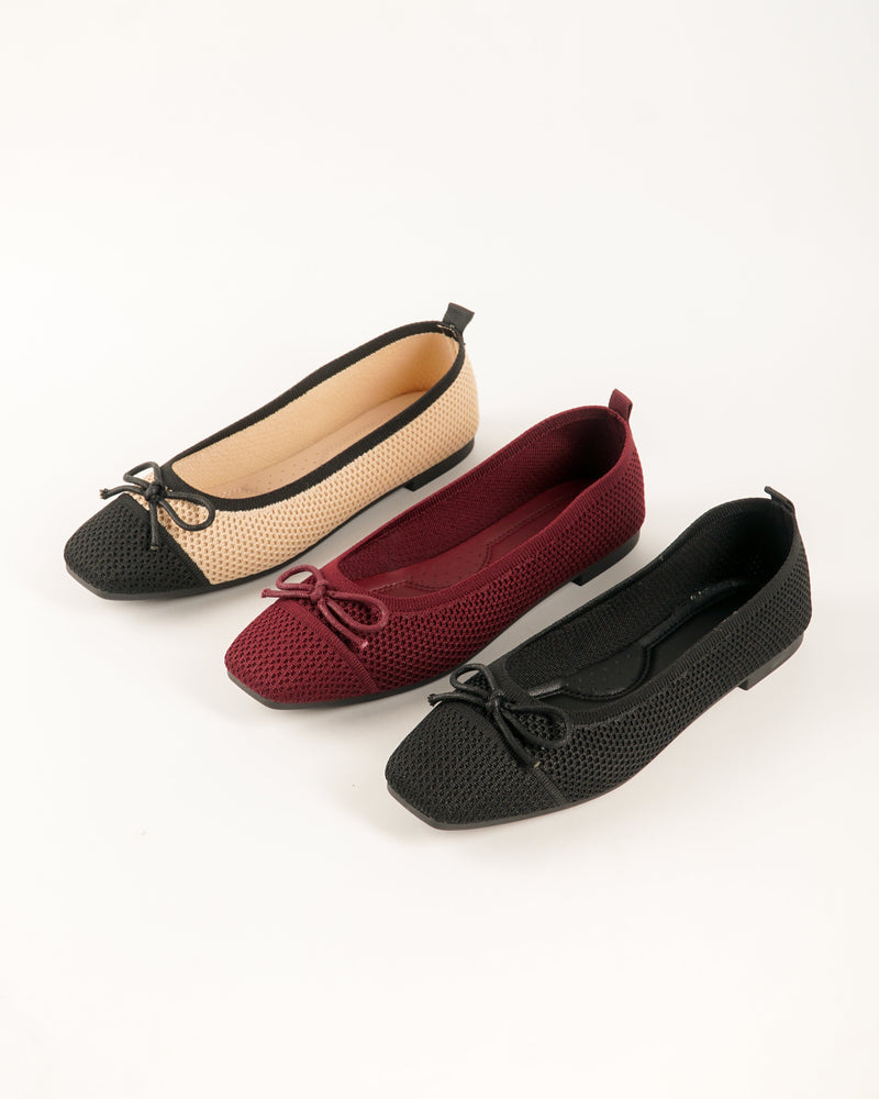 Blow Ota Knit Classic Flats Shoes MINNIK 0019
