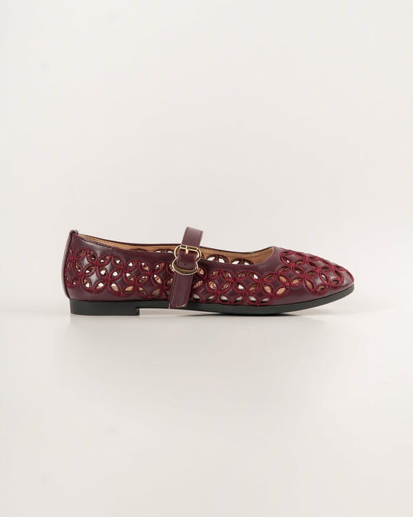 Blow Kale Mary Jane Flats Shoes Wanita MINNIK 0018