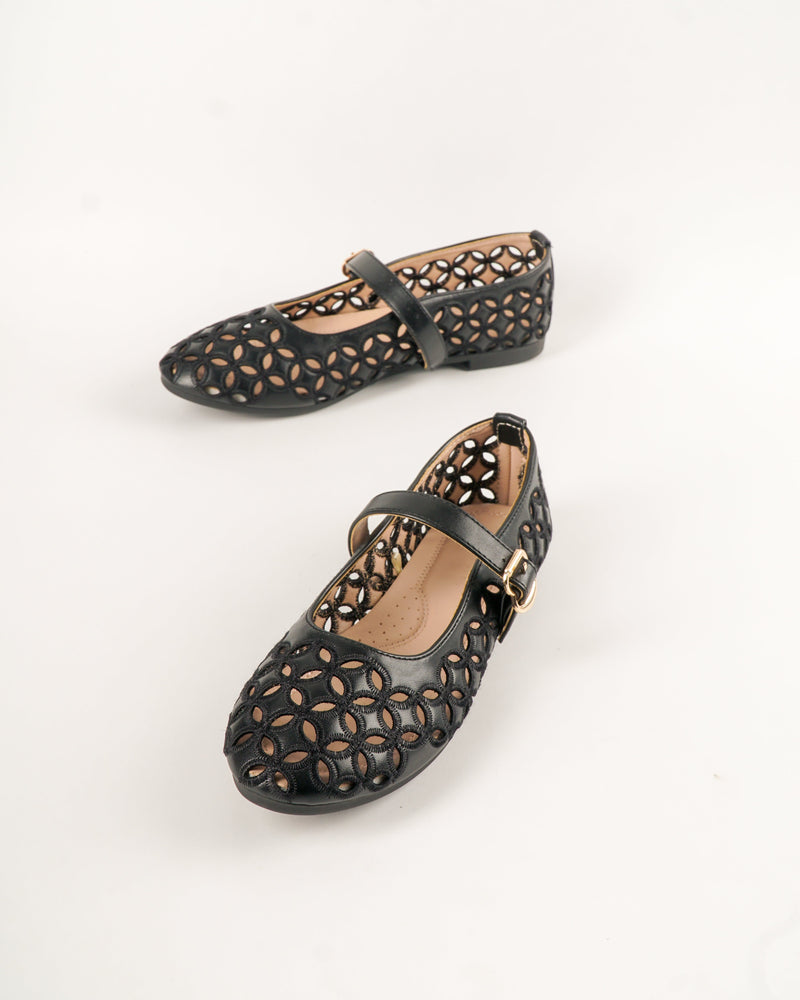 Blow Kale Mary Jane Flats Shoes Wanita MINNIK 0018