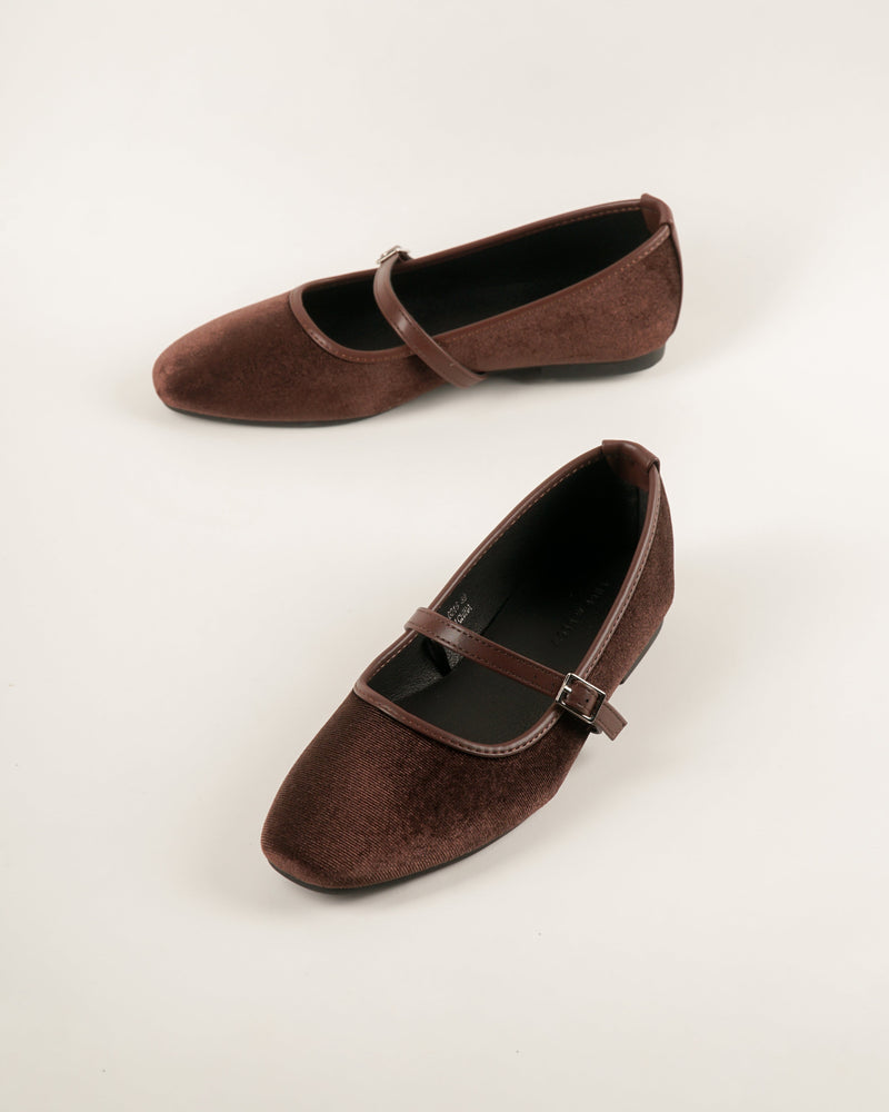 Blow Joan Velvet Flats Shoes Wanita BLWF 0046