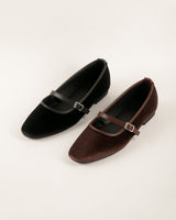 Blow Joan Velvet Flats Shoes Wanita BLWF 0046