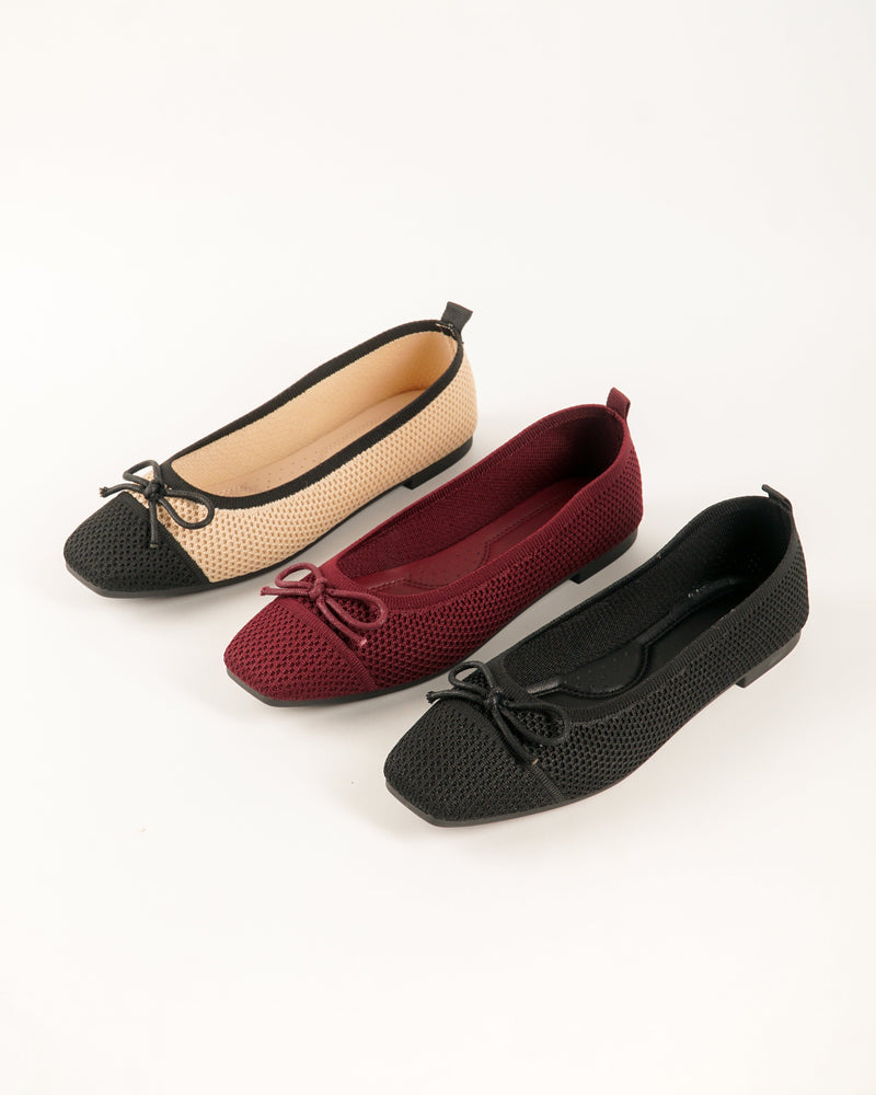 Blow Ota Knit Classic Flats Shoes MINNIK 0019