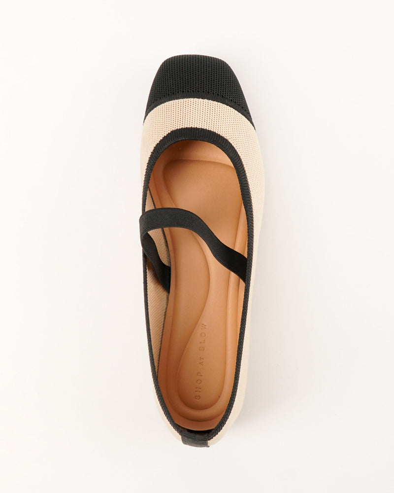 Blow Gia Knit Mary Jane Flats Shoes BLWF 0040