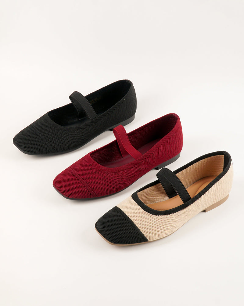 Blow Gia Knit Mary Jane Flats Shoes BLWF 0040