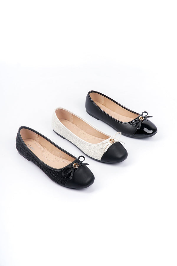 Blow Daff Flats Shoes Sepatu Hitam Wanita Balet Women Shoes BLNW 0075