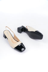 Blow Emira Classic Slingback Block Heels Square Toe Pantofel 5 cm BLWHEEL 0001