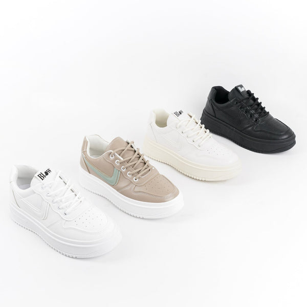 Blow Faye Sepatu Sneakers Wanita Sport Shoes White Sepatu Sekolah BLJIS 0007